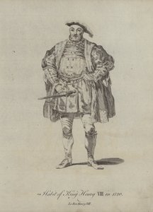 Habit of King Henry VIII in 1520 by English School